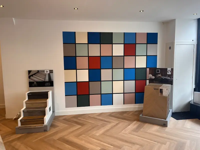 Showroom Wandafwerking